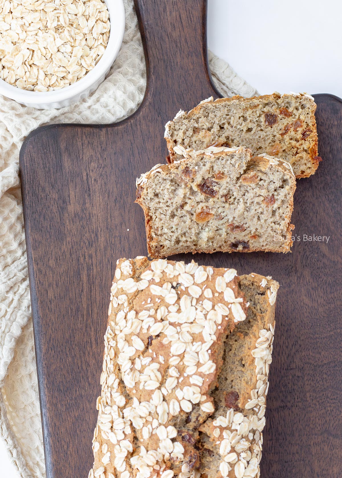 Healthy oatmeal banana bread -2