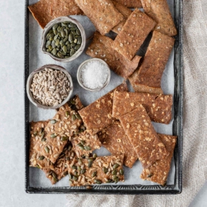 Sourdough discard crackers