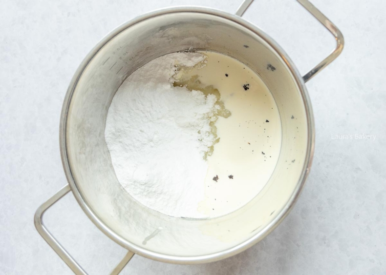 Bring the mixture to the boil and the right temperature