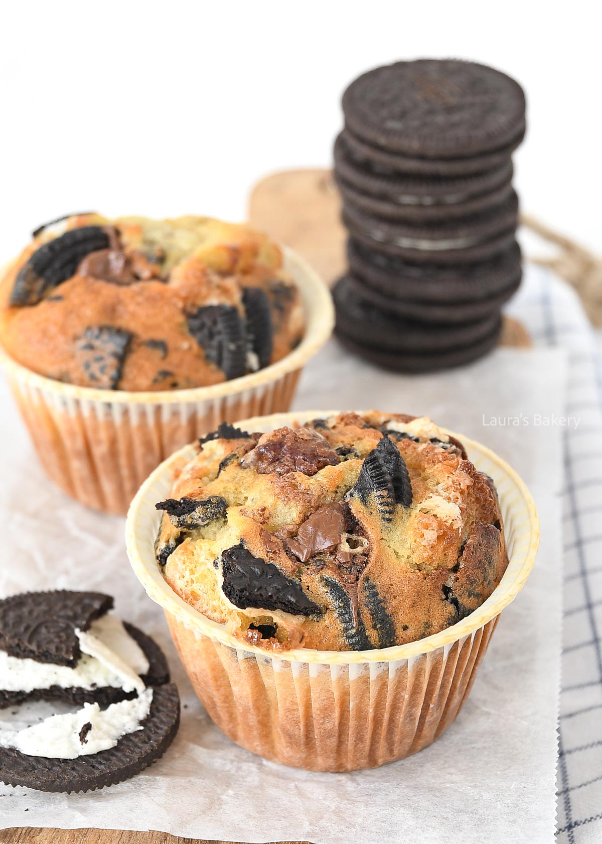 Oreo nutella muffins-2