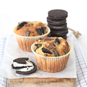Oreo nutella muffins